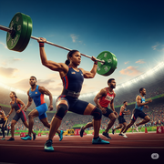 A single, dynamic image of a focused female athlete with a ponytail, wearing a bright red sports outfit, drinking from a water bottle during an intense outdoor training session or competition, highlighting the crucial importance of hydration for performance and recovery.